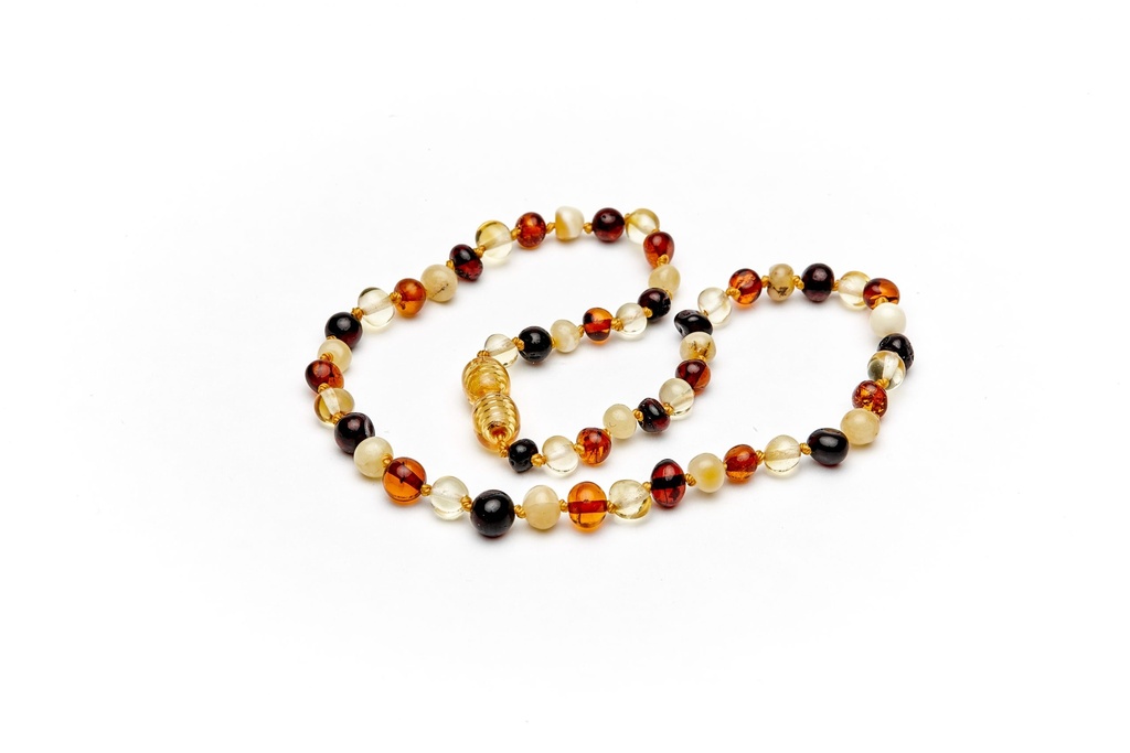 Collier Ambre bébé - Perles Baroques - Multicolore - Ysao