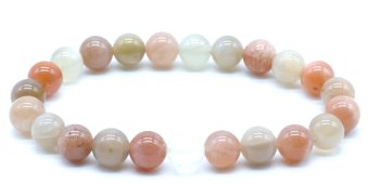 Bracelet - Pierre De Lune Multicolore - Perles