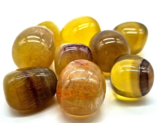 Fluorite Jaune - Pierre roulée